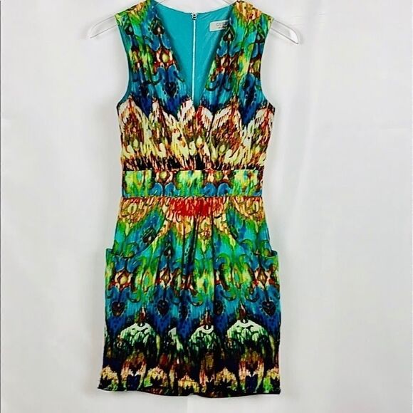 GUESS Vintage Y2K Print dress, size 0. - Picture 1 of 7